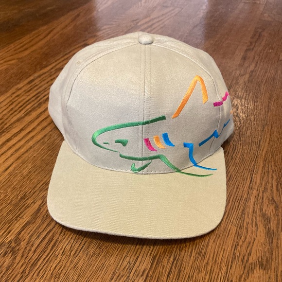 Greg Norman Collection Other - Vtg 90s GREG NORMAN shark wrap strapback hat